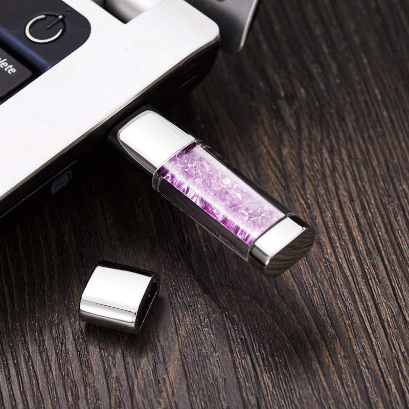 GARRULAX USB Flash Drive, 8GB / 16GB / 32GB USB2.0 USB Memory Stick Date Storage Pendrive Thumb Drives (32GB, Purple) - Image 4